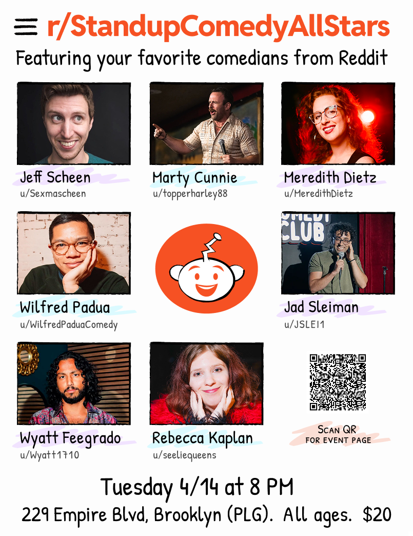 Reddit Comedy Poster